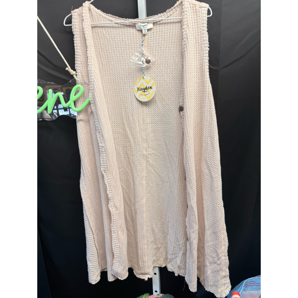 NWT Women's Hayden Los Angeles Cardigan Size M Beige